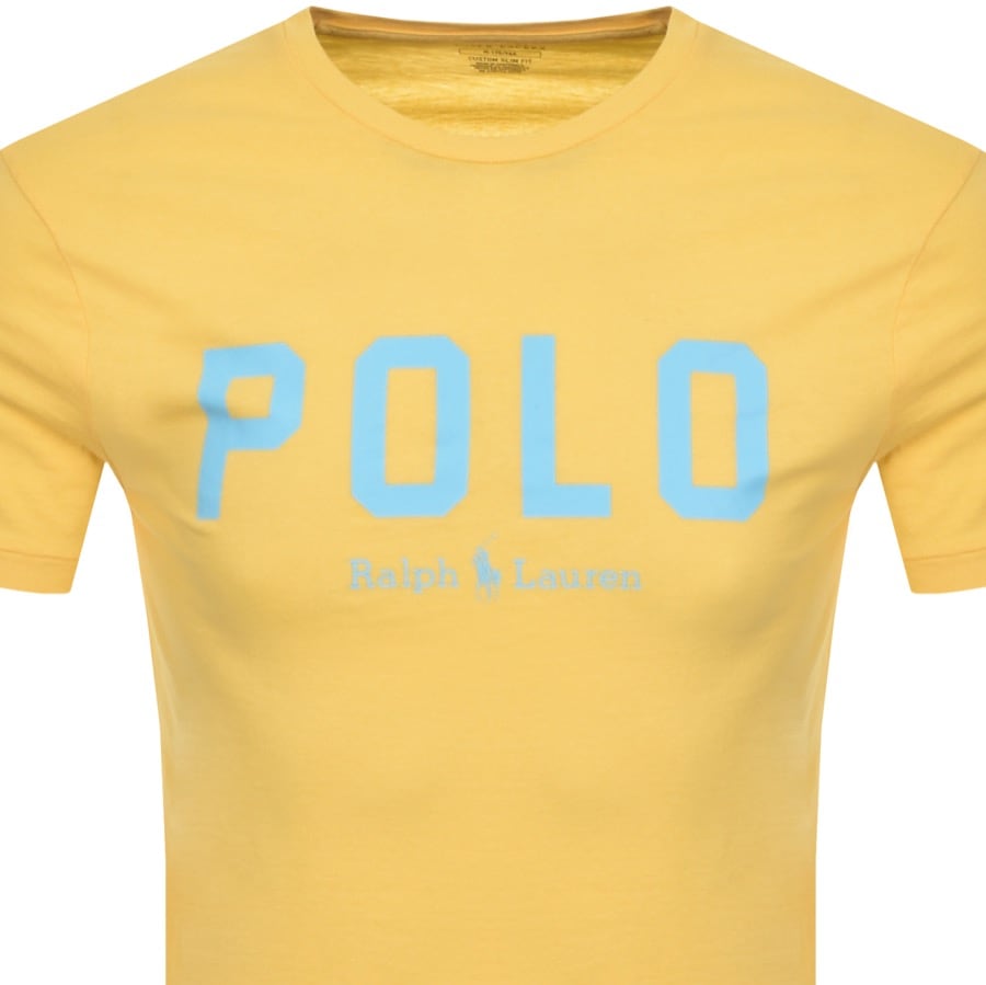 Alternative Image for ProductRalph Lauren Polo Print T Shirt Yellow2